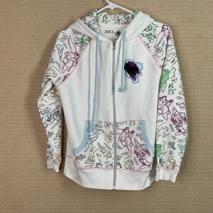 Disney Parks Sweatshirt Women's‎ Medium Castle Graphic Hoodie Sketch Graphic